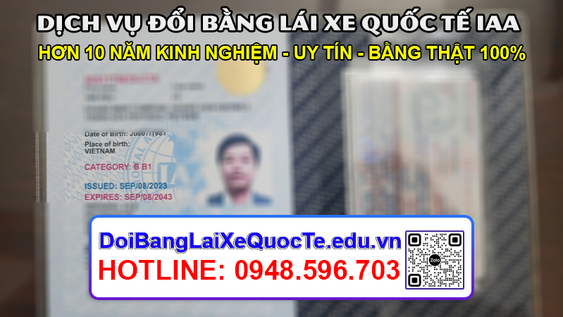 Gui bang lai xe quoc te IAA cho khach ngay 13092023 2