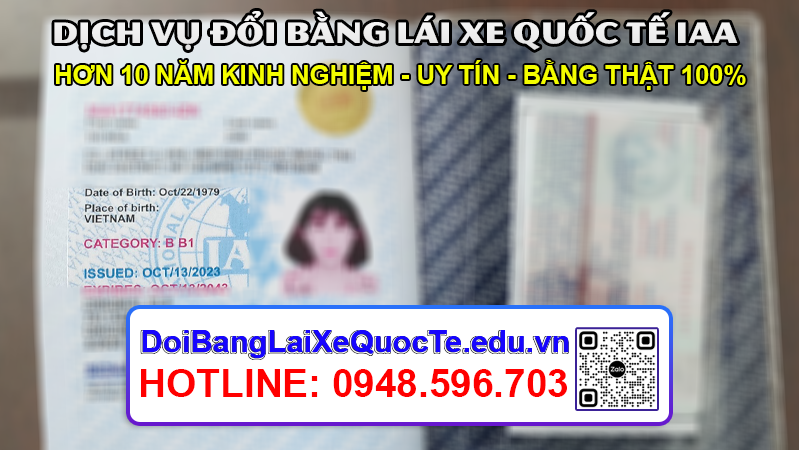Gui bang lai xe quoc te IAA cho khach ngay 19102023 2
