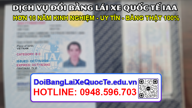 Gui bang lai xe quoc te IAA cho khach ngay 21102023 2