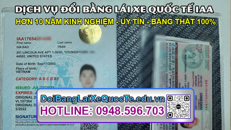 Trang Chủ mới doi bang lai xe quoc te iaa 10