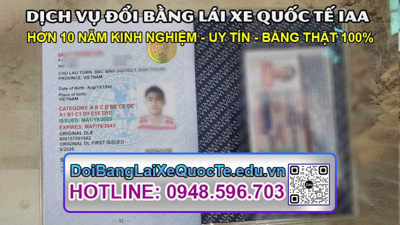 Trang Chủ mới doi bang lai xe quoc te iaa 18
