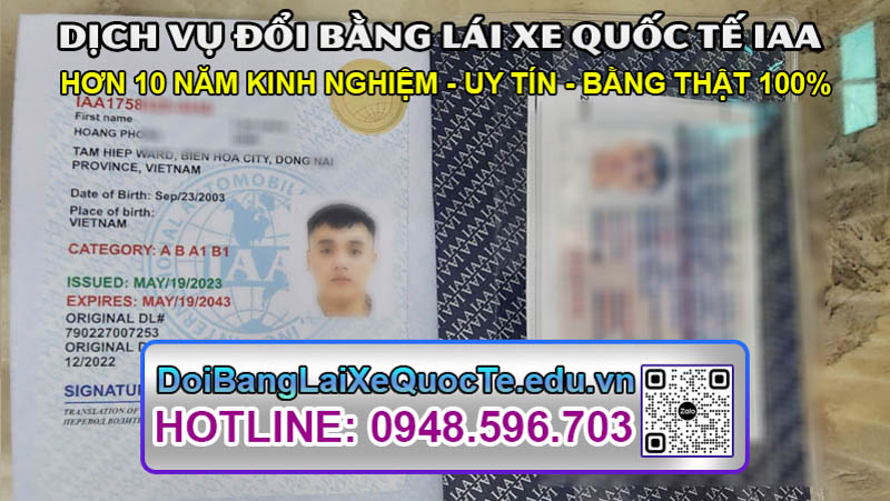 Trang Chủ mới doi bang lai xe quoc te iaa 19
