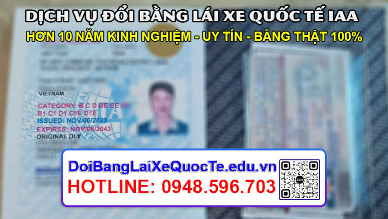 Trang Chủ mới Doi Bang Lai Xe Quoc Te IAA Hoang Minh 2