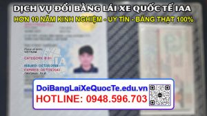 Gui bang lai xe quoc te IAA cho khach ngay 04112023 2