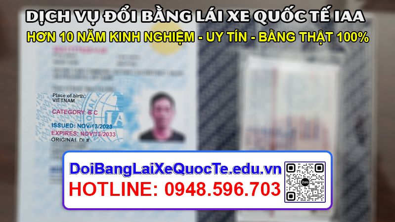 Gui bang lai xe quoc te IAA cho khach ngay 18112023 2