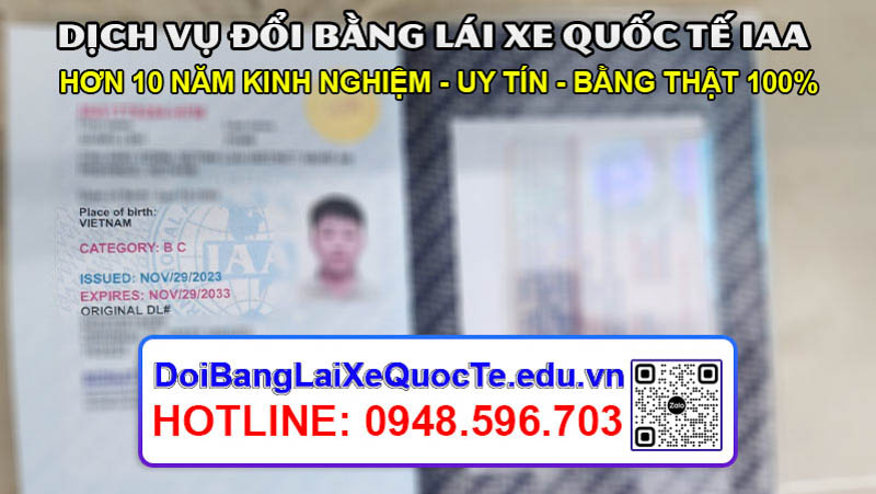 Gui bang lai xe quoc te IAA cho khach ngay 06122023 2