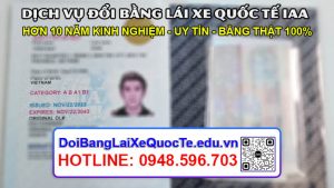 Gửi bằng lái xe quốc tế IAA cho khách ngày 31/11/2023