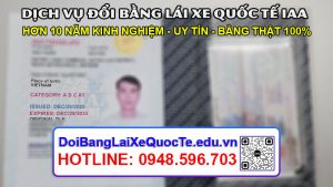 Doi bang lai xe quoc te IAA uy tin cho khach ngay 06012024
