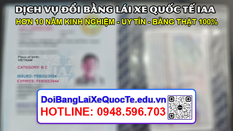Dich vu doi bang lai xe quoc te IAA cap toc – Bang ve ngay 16022024 2