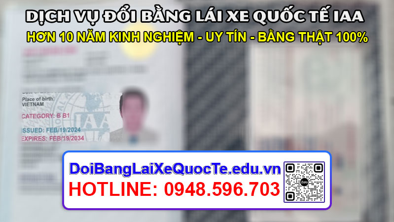 Dich vu doi bang lai xe quoc te IAA sieu nhanh Bang ve ngay 23022024 2