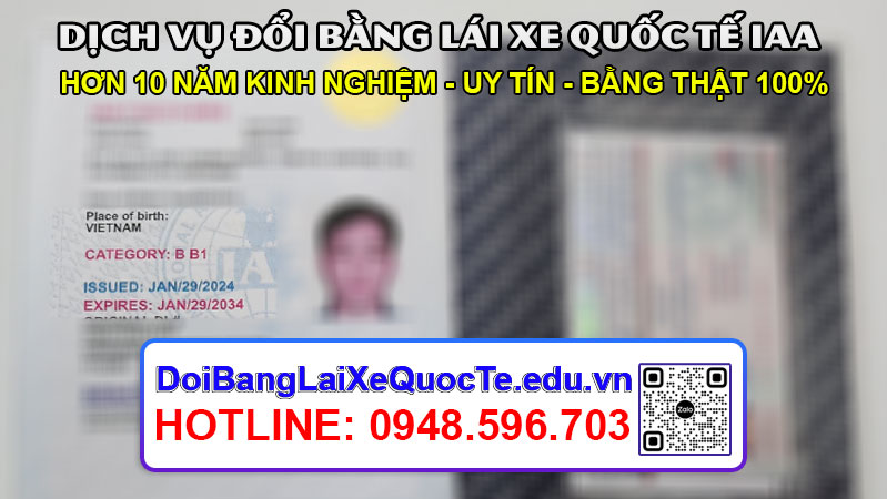 Dich vu doi bang lai xe quoc te IAA tai Go Vap – Bang ve ngay 03022024 2