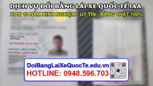 Dich vu doi bang lai xe quoc te IAA tai TP Ho Chi Minh – Bang ve ngay 06022024
