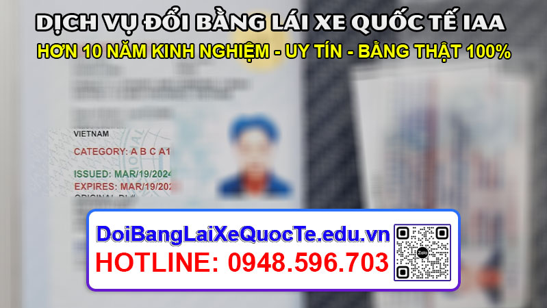 Dich vu doi bang lai xe quoc te IAA sieu nhanh Bang ve ngay 26032024 2