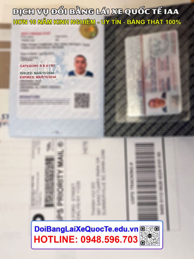 Doi bang lai xe quoc te IAA khach nhan bang Mien Phi tai My ngay 18032024