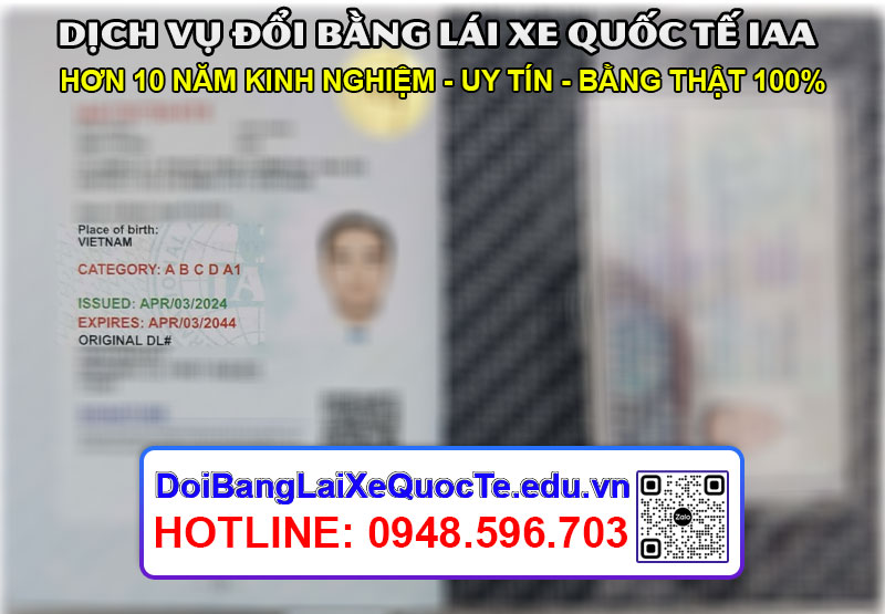 Dich vu doi bang lai xe quoc te IAA Hoang Minh 2