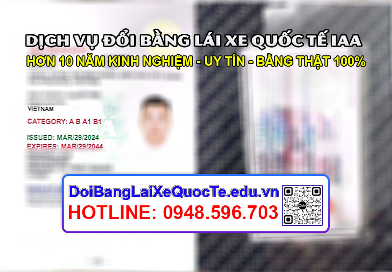 Dich vu doi bang lai xe quoc te IAA sieu nhanh Bang ve ngay 04042024 2