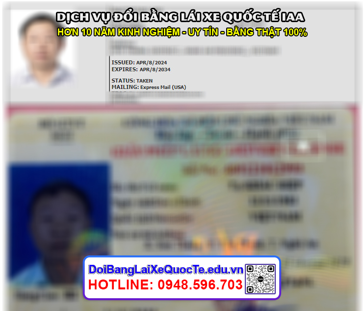 Doi bang lai xe quoc te IAA khach nhan bang Mien Phi tai My ngay 09042024 1
