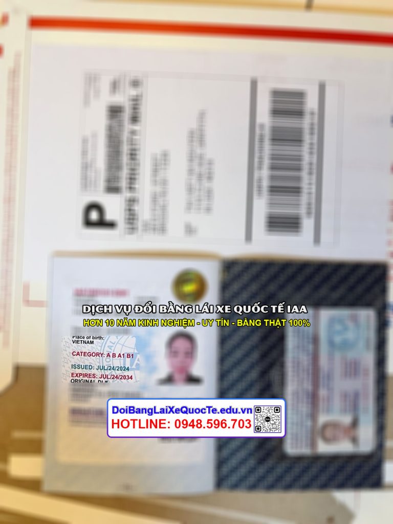 Dịch vụ đổi bằng lái xe quốc tế IAA, khách hàng nhận bằng tại Mỹ 25072024