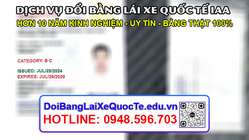 Thong bao bang lai xe quoc te IAA ngay 06082024 da co Dich vu doi bang lai xe quoc te IAA 1