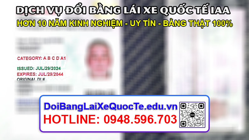 Thong bao bang lai xe quoc te IAA ngay 06082024 da co Dich vu doi bang lai xe quoc te IAA 3