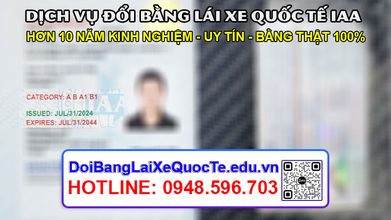 Thong bao bang lai xe quoc te IAA ngay 08082024 da co Dich vu doi bang lai xe quoc te IAA 1