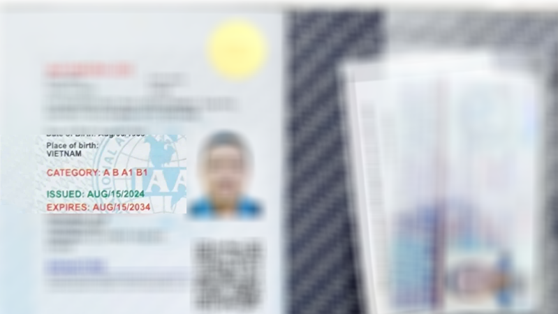 Thong bao bang lai xe quoc te IAA ngay 22082024 da co Dich vu doi bang lai xe quoc te IAA 10